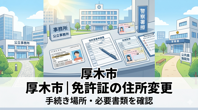 【厚木市】免許証の住所変更、警察署と免許センターどちらへ行く？