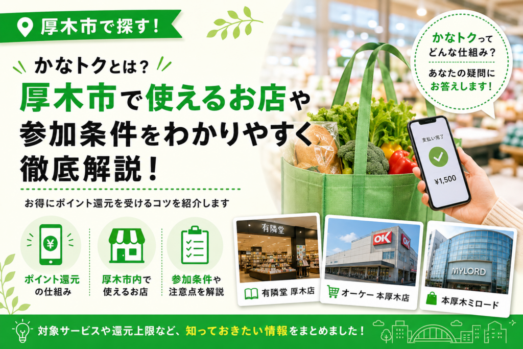 厚木市でかなトクが気になるなら｜有隣堂・オーケー・本厚木ミロードをチェック
