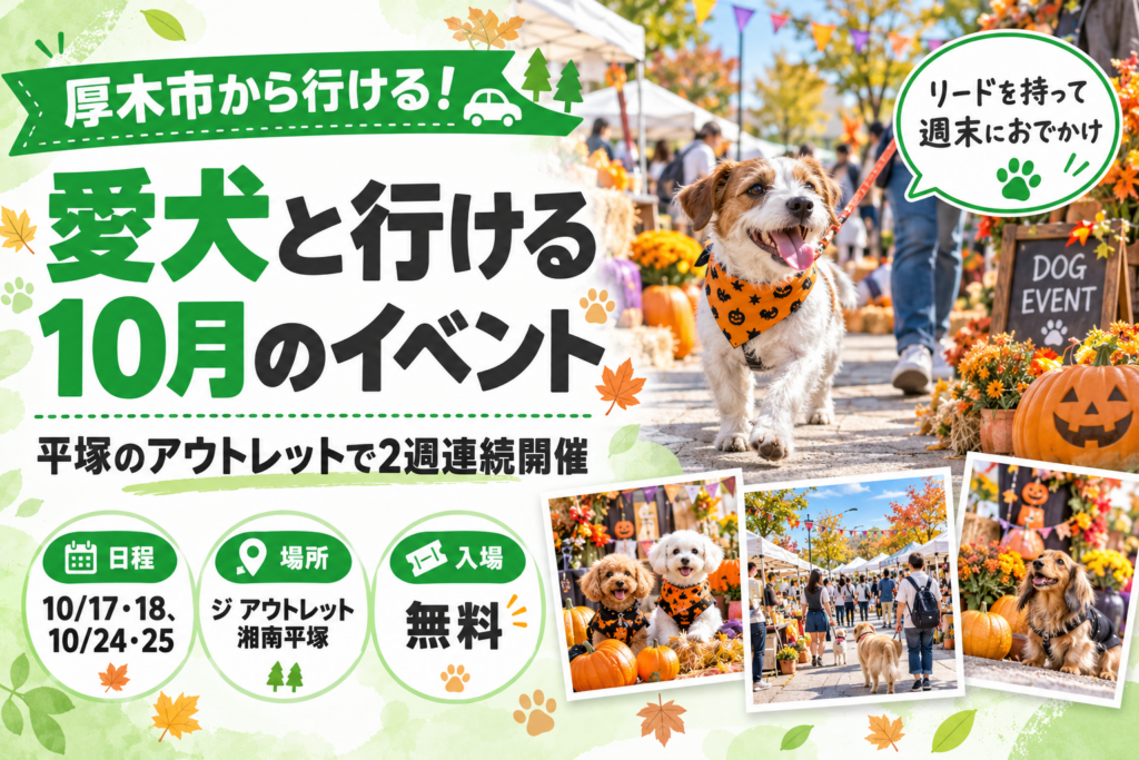 愛犬と行ける10月のイベント