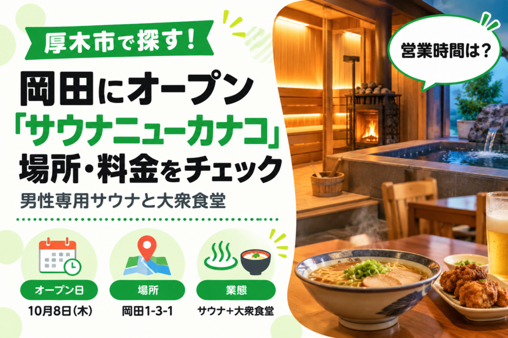 サウナニューカナコ 厚木店 オープン