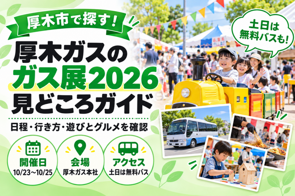 厚木ガスのガス展2026見どころガイドのアイキャッチ
